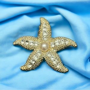 Pearl Starfish Brooch